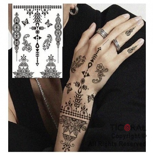 PLANCHA DE TATUAJES NEGROS (PACK X 6 UNIDADES)
